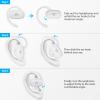 1Mii Open Ear Headphones, Wireless Sports Earbuds 60 Hours Long Playtime with Charging Case (White) view 4