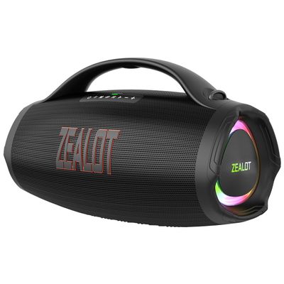 ZEALOT Portable Bluetooth Speaker, 160W RMS Speaker Bluetooth Wireless, Parlante/Bosinas Bluetooth, IPX6 Waterproof, Stereo/ 36000mah/ EQ/USB/TF/AUX, Great Bass or Home, Outdoor, Party