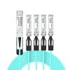 Buaco QSFP28 to 4X SFP28 Breakout AOC Active Optical Cable 25Meter/82ft - Fit for Cisco Devices OM3 Direct-Attach Fiber Stacking Cable 100GBASE 100Gbps AOC Ethernet High-Speed Optical Cables view 1