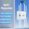 WiFi Extender Signal Booster, Long Range Wireless Internet Repeater for Home Cover up to 10,000 Sq.ft, WiFi Router Extender with Ethernet Port, 1-Tap Setup Signal Amplifier view 3