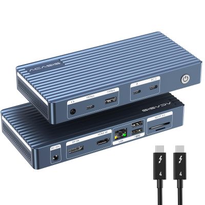 ACASIS 40Gbps Dock - 11 Ports, 8K60Hz HDMI, 1 GbE Ethernet, SD/TF 4.0, 10Gbps USB C/A, 3.5mm Audio, MacBook Docking Station Dual Monitor, 40Gbps Dock for Mac M1/M2/M3 Pro/Max