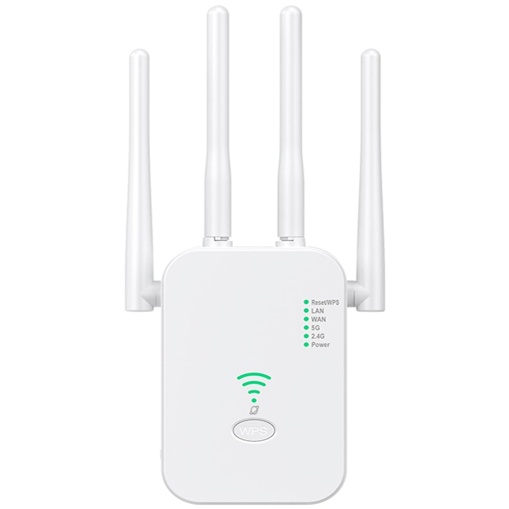 WiFi Extender Signal Booster, Long Range Wireless Internet Repeater for Home Cover up to 10,000 Sq.ft and 45 Devices, 1200Mbps Dual Band 2.4/5GHz, WiFi Router Extender with Ethernet Port
