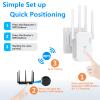 WiFi Extender Signal Booster, Long Range Wireless Internet Repeater for Home Cover up to 10,000 Sq.ft and 45 Devices, 1200Mbps Dual Band 2.4/5GHz, WiFi Router Extender with Ethernet Port view 4