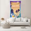 CHNYWORK 5x7ft Halloween Welcome Backdrop Cartoon Skeleton Haunted House Ghost RIP Tombstone Full Moon Bats Background Halloween Night Zombie Monster Kids Birthday Party Decor Photo Booth Props view 3