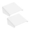 Cabilock 2pcs Acrylic Wall Bracket for Cameras Routers No Drill Security Camera Holder Small Shelf for Monitor Speaker Succulent Plant view 1
