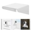 Cabilock 2pcs Acrylic Wall Bracket for Cameras Routers No Drill Security Camera Holder Small Shelf for Monitor Speaker Succulent Plant view 3