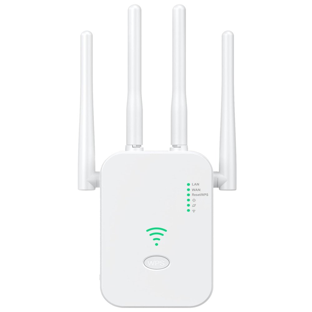 WiFi Extender Signal Booster, Long Range Wireless Internet Repeater for Home Cover up to 10,000 Sq.ft, WiFi Router Extender with Ethernet Port, Easy Set up Signal Amplifier