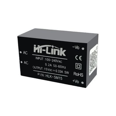 10pcs/lot HLK-5M15 Intelligent Module 5W 5V 330mA AC DC Converter Isolated Power Supply