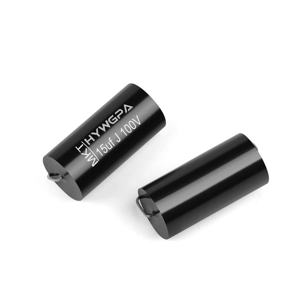 PGMTDEFXJO 2Pcs MPT MKP 100V 250V Capacitor Axial Fever Crossover Coupling Frequency-Divided for Audio Capacitor Audiophile Speaker(100V 15UF MKT)