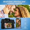 Angoily Digital Camera with Screen Connectivity for Photography and Vlogging Lightweight and Portable Design Includes Batteries view 2