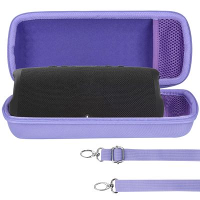Lebakort Hard Case Compatible with JBL Charge 5 Charge 4 Waterproof Speaker (Lilac Case)