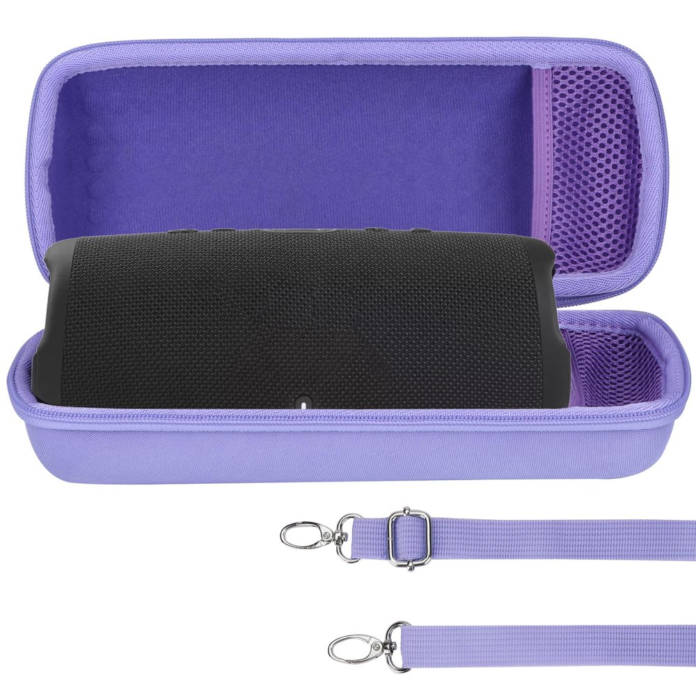 Lebakort Hard Case Compatible with JBL Charge 5 Charge 4 Waterproof Speaker (Lilac Case)