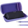 Lebakort Hard Case Compatible with JBL Charge 5 Charge 4 Waterproof Speaker (Lilac Case) view 2