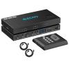 4K@60Hz HDMI 2.0 Dual Monitor KVM Switch 2x1 for 2PC Share 2 Displays and 4 USB 3.0 Ports SPDIF L/R Audio,Copy/Extended Mod compatibile with Windows, Unix and Mac OS X view 1