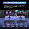 4K@60Hz HDMI 2.0 Dual Monitor KVM Switch 2x1 for 2PC Share 2 Displays and 4 USB 3.0 Ports SPDIF L/R Audio,Copy/Extended Mod compatibile with Windows, Unix and Mac OS X view 2