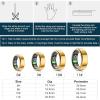 JXYQZD Smart Ring Men, Smart Ring Health Tracker, Sleep Tracker Ring, Heart Rate Monitor, IP68 Waterproof, with Android & iOS, No App Subscription, 7 Day Battery(Black,20.6mm) view 3