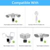 HOLACA Eave Mount for R-ing Floodlight Cam Wired Pro/Plus & Blink Wired Floodlight Camera, Wyze Cam floodlight V2, Roku Floodlight Camera Reolink Elite Floodlight Camera, Floodlight Cam Eave Bracket view 4