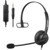 Arama Cell Phone Headset with Microphone Noise Cancelling, 3.5mm Headset for iPhone Samsung Android Mobile Phone PC, Wired Computer Headsets for Work Classroom Home Office Call Center (A600MP) view 1