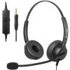 Arama Cell Phone Headset with Microphone Noise Cancelling & in-line Control,3.5mm Computer Headset for iPhone,Android,Samsung,LG,HTC,BlackBerry Mobile Phone and iPad Tablets view 1