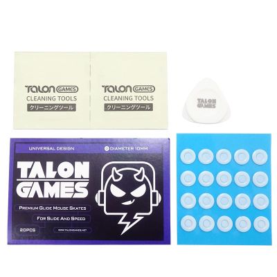 PILULY Foot Sticker 20PCS 10mm Mouse Feet for Glorious Dots Round Curved Mouse Sticker