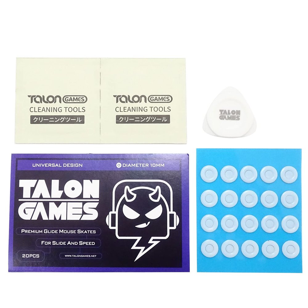 PILULY Foot Sticker 20PCS 10mm Mouse Feet for Glorious Dots Round Curved Mouse Sticker