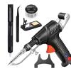 Gowcxn Multi-Function Soldering Iron Soldering Gun Set, Auto Send Tin Soldering Kit for Repairs Home DIY, 60w External Heating Soldering Gun (Black) view 1