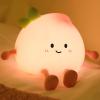 AVEKI Cute Peach Soft Silicone Kids Night Light with 3-Level Dimmable, Rechargeable Touch Control, 30 Minutes Timer, Warm Light view 1