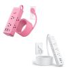 NTONPOWER Pink Extension Cord 10 ft, 1080 Joules Surge Protector Power Strip + NTONPOWER Flat Extension Cord 10 ft, 1080J Surge Protector with Long Cord, 6 Outlets and 3 USB Ports(1 USB C) view 1