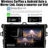 8 Core 4+32G Car Radio for Toyota Corolla 2009-2013 with Wireless CarPlay Android Auto, 9 inch 1280X720 IPS Touchscreen Car Stereo Player with Backup Camera, AM/FM/RDS, AUX, DSP, SWC view 3
