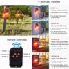 Solar Outdoor Motion Sensor Alarm - 129db Siren Noise Generator with Dog Barking and Gunshot, 4 Working Modes Strobe Light with Remote Control for Family Villa Yard Farm (1) view 4