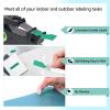 POPOBUY TZ TZe 9mm 0.35 inch Laminated Green Tape Compatible for Brother P Touch TZ721 TZ-721 TZe-721 TZe721 Label Tape for PTD210 D400AD D600 PT-H100 PTH110 PT1290 PT-1230PC, 3 Pack Black on Green view 4