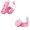 NTONPOWER Pink Extension Cord 10 ft, 1080 Joules Surge Protector Power Strip + NTONPOWER Pink Extension Cord 10 ft, Flat Plug Power Strip with 2 USB-C & 2 USB-A view 1