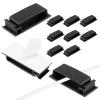 PATIKIL 6MM Self Adhesive Cable Clips, 20 Pcs Cable Management Clips Wall Wire Holder Cord Organizer for Wall Office Home Under Desk, Black view 1