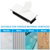 PATIKIL 6MM Self Adhesive Cable Clips, 20 Pcs Cable Management Clips Wall Wire Holder Cord Organizer for Wall Office Home Under Desk, Black view 4