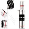 ZGYOZMNG Mobile Universal Magnifying Glass/Metal Universal Metal Tripod Phone with Phone 18 Times telephoto Telescope/HD Mobile Phone Lens Photography Picture Magnifying Glass Magn view 4
