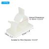 PATIKIL 13-16MM Adhesive Nylon Cable Clamps, 14 Pcs Cable Management Clips Wall Wire Holder Cord Organizer Adjustable for Wall Office Home Under Desk, White view 2