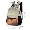 KLWQR Large Desert Backpack for Women Men Lightweight Waterproof Backpack Set With Lunch Box Pencil Case Travel Laptop Backpack Casual Daypacks view 2