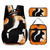 KLWQR Cute Squirrel Silhouette Backpack for Women Men Lightweight Waterproof Backpack Set With Lunch Box Pencil Case Travel Laptop Backpack Casual Daypacks view 1