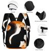 KLWQR Cute Squirrel Silhouette Backpack for Women Men Lightweight Waterproof Backpack Set With Lunch Box Pencil Case Travel Laptop Backpack Casual Daypacks view 3