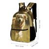 KLWQR Dog Running on The Grass Backpack for Women Men Lightweight Waterproof Backpack Set With Lunch Box Pencil Case Travel Laptop Backpack Casual Daypacks view 2
