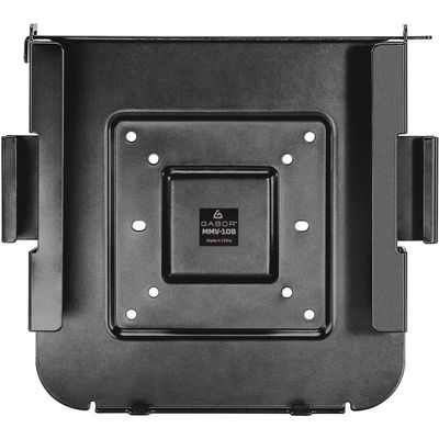 GABOR Mac mini VESA Mount/Wall Mount/Under Desk Mount/VESA Mount Behind Monitor- Foam Padding, Security with Anti-Theft Locking, Full Mounting Kit for Space-Saving and Ergonomic Setup, Black