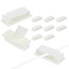 PATIKIL 6MM Self Adhesive Cable Clips, 50 Pcs Cable Management Clips Wall Wire Holder Cord Organizer for Wall Office Home Under Desk, White view 1