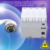 4 P Protective Device, Photovoltaic Low Voltage Arrester with 40 KA AC275 V, Overcurrent Guard and Overvoltage Guard, Flame Retardant PC Material, Mounting Rail Installation, 35mm view 2