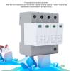 4 P Protective Device, Photovoltaic Low Voltage Arrester with 40 KA AC275 V, Overcurrent Guard and Overvoltage Guard, Flame Retardant PC Material, Mounting Rail Installation, 35mm view 4