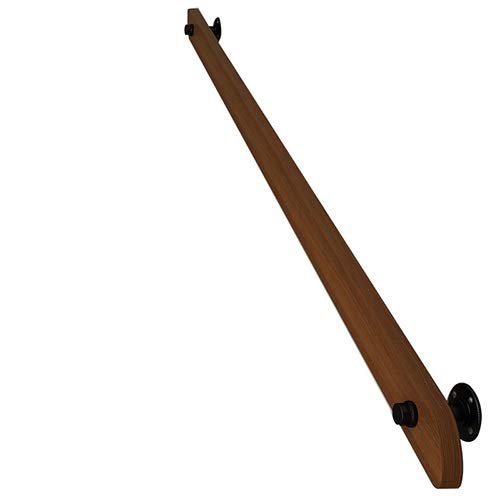 Sxlawesom Indoor Stairs Handrails Complete Kit, 8cm Wide Pine Baluster, Non-Slip Grab Bar, Suitable for Garden, Corridor, Lofts, Decking Railings(80CM)