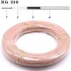 10m RG316 Cable Coax 2.5mm 50 ohm Low Loss 30ft Suitable for Crimp Connectors view 2