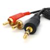 3.5mm to 2 RCA Cable 1 to 2 Audio Cable Male to Male Speaker Adapter for Smartphone DVD Player (1.5M/4.92FT) view 2