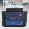 MS to MD Game Card Converter MS to MD Converter Game Video Cassette Converter for 5 3 2 for Drive (Black Clear) view 2