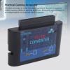 MS to MD Game Card Converter MS to MD Converter Game Video Cassette Converter for 5 3 2 for Drive (Black Clear) view 3