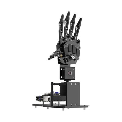 HIWONDER uHandPi Raspberry Pi Robotic Hand AI Vision Bionic Mechanical Hand with Python Programming Powered by Raspberry Pi 5 4GB (Left Hand)